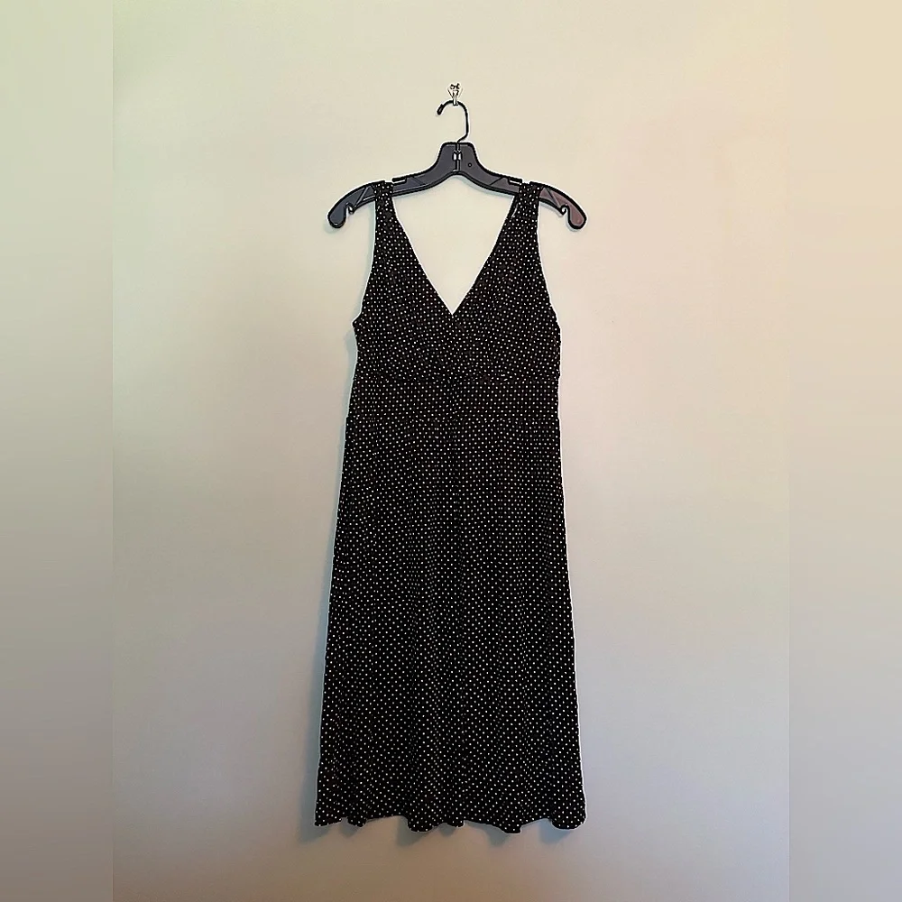NWOT Merona dress. Color is brown with white polka dots. - Picture 1 of 2